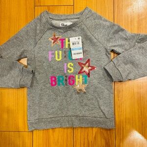 Future is bright Sweatshirt with sequins